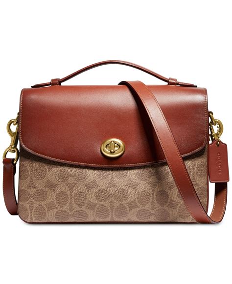Signature Coated Canvas Hayden Crossbody with Removable Strap. . Macys coach crossbody bags